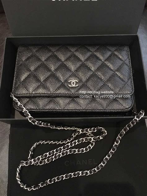 Chanel Classic Caviar Wallet on Chain 